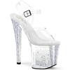 Pleaser - ENCHANT708AQUA04 KnöchelriemenSandale, Poledance Schuhe - Transparent Product image